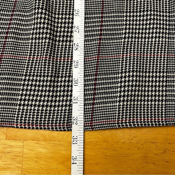 ZARA Black and White Houndstooth Collared Shift Dress - Picture 12 of 14